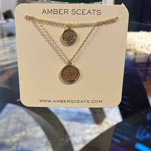 Amber Sceats Gold Pendant Necklace